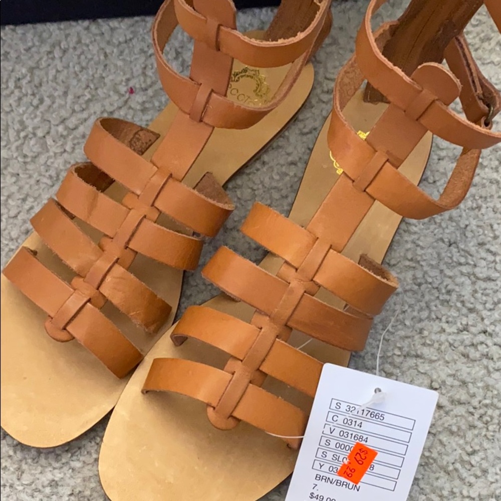 Urban outfitters brown gladiator sandals